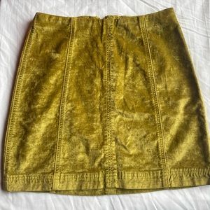 Free People Velvet Skirt